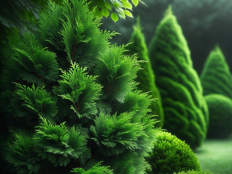 Thuja smaragd als Grundlage für Formschnitte